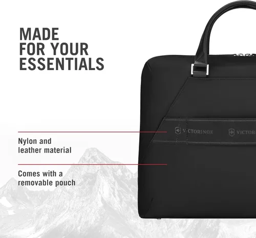 Miniatura 4 de Victorinox Victoria Signature - Maletín profesional para computadora portátil y tablet, incluye embrague y correa de hombro desmontable, 13 litros