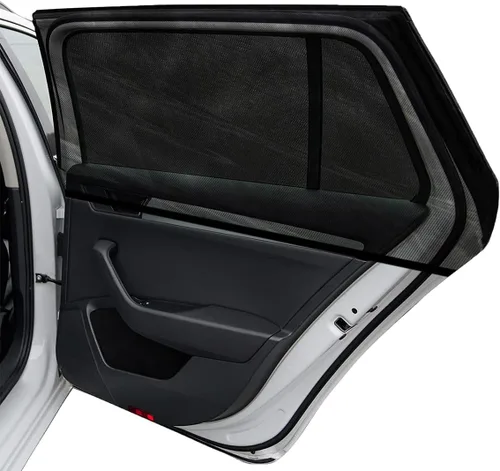 Ziciner - Juego de 2 parasoles para ventanas de coche, parasoles para ventanas laterales y traseras, protección contra el calor y rayos UV, cortina