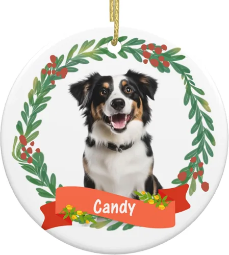 Miniatura 17 de Adornos personalizados para la primera Navidad del bebé, adornos colgantes de cerámica con foto de bebé, regalo de recuerdo para bebé recién nacido