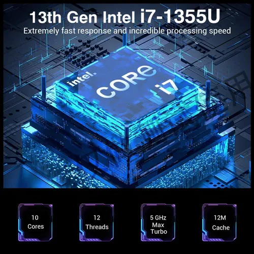 Miniatura 5 de HP Laptop con pantalla táctil FHD de 15.6 pulgadas 2025-2026 para estudiantes, computadora IA ultra potente, oficina de por vida, Intel i7 de 10