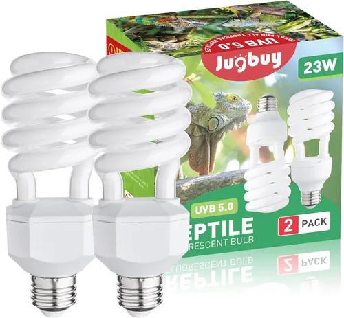 Miniatura 7 de Bombilla UVB para reptiles 10.0, 23 W UV espiral compacta lámpara de terrario fluorescente ideal para reptiles del desierto, dragones barbudos