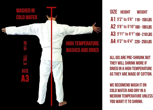 Miniatura 6 de Su Jiu Jitsu Gear - Uniforme Premium de Jiu Jitsu Brasileño 350450 con cinturón