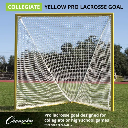 Miniatura 3 de Champion Sports Objetivo universitario de lacrosse: 6 x 6 pies de meta profesional para hombres y mujeres - Múltiples estilos