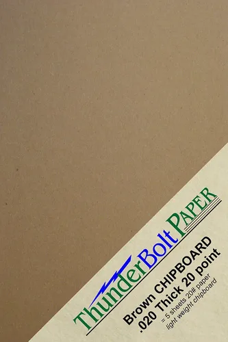 150 hojas de aglomerado de 20 puntos (punto) de 3 x 5 pulgadas, peso ligero, tamaño postal, calibre .020, cartón grueso, cartón kraft marrón