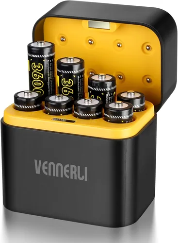 Miniatura 8 de 4 pilas de litio recargables AAA de 1.5 V1300 mWh, alta capacidad, más de 1000 ciclos, ciclo duradero de larga duración