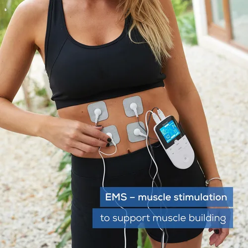 Miniatura 3 de Beurer EM49 Dispositivo digital TENS & EMS para alivio del dolor y estimulación muscular, 15 programas TENS, 35 programas EMS, 2 canales ajustables
