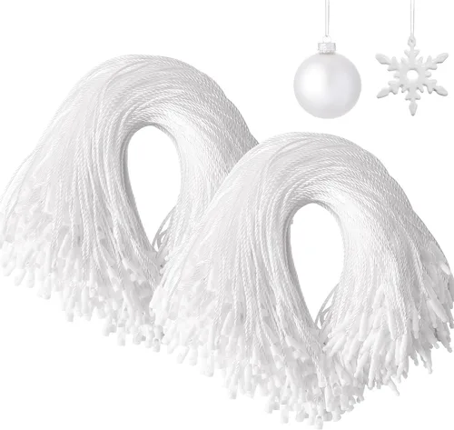 Miniatura 11 de JUNEBRUSHS 600 ganchos para adornos de Navidad, ganchos para adornos con cuerda de adorno a presión para árbol de Navidad, fiestas, decoraciones Oro