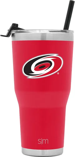 Miniatura 33 de Simple Modern Vaso Cruiser Cruiser con licencia oficial de la NHL Arizona Coyote de 30 onzas, taza de viaje aislada con tapa abatible y popote