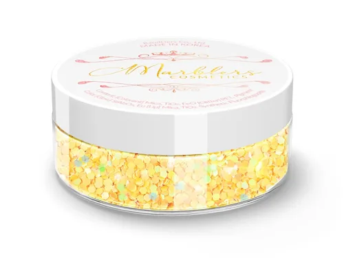 Miniatura 132 de MARBLERS Brillantina de forma gruesa de grado cosmético [estrella] 0.11 onzas (0.11 oz) Escamas No tóxica Vegana Libre de crueldad animal