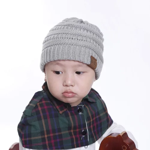 Miniatura 6 de Gorros de punto cálidos de invierno para niños y niñas, gorros suaves para bebés y niñas