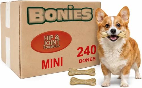 Miniatura 16 de Bonies Aliento natural y fórmula dental de tamaño mini, un solo hueso, ingredientes naturales, aliento fresco, limpia los dientes, baja en calorías