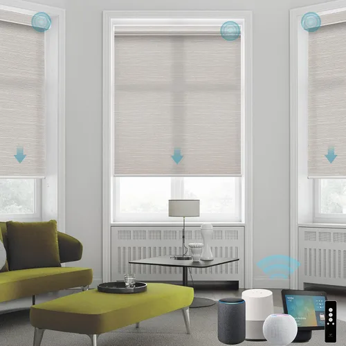 Miniatura 18 de SmartWings Persianas Enrollables Inteligentes Motorizadas con Filtro de Luz, Persianas Eléctricas con Control Remoto para Ventanas Compatibles