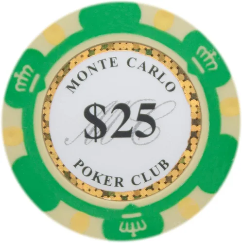 Miniatura 10 de Brybelly Monte Carlo Premium Poker Chips (50-Pack) Heavyweight 14-Gram Clay Composite