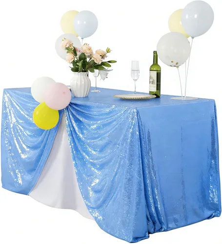 Miniatura 9 de DUOBAO Manteles redondos de lentejuelas naranjas de 72 pulgadas, manteles de lentejuelas para bodas, manteles de lentejuelas redondas, cubierta