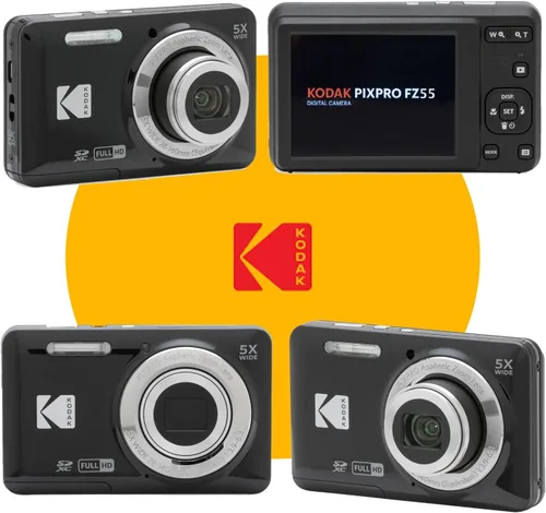 Miniatura 3 de KODAK PIXPRO FZ55 - Cámara digital de 16 Mp de punto y disparo, zoom óptico 5X, ángulo amplio de 28 mm, video Full HD 1080P, paquete con tarjeta SD