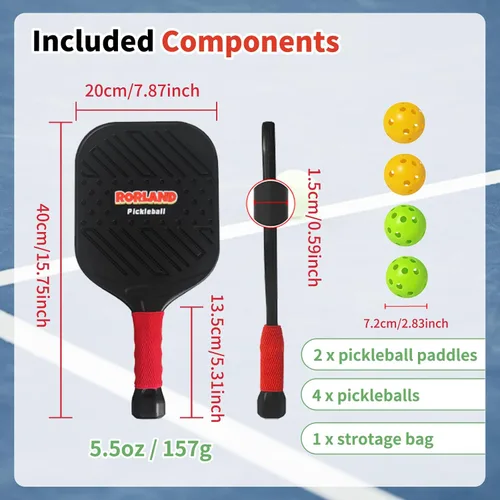 Miniatura 6 de Juego de 2 palas de pickleball ligeras impermeables y ligeras, juguetes de playa y piscina, divertido juego deportivo, regalo para adolescentes