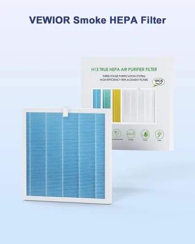 Miniatura 4 de VEWIOR Filtro de repuesto oficial True HEPA, purificador de aire compatible con VEWIOR A3N, filtro HEPA verdadero H13 para filtro de aire, filtro