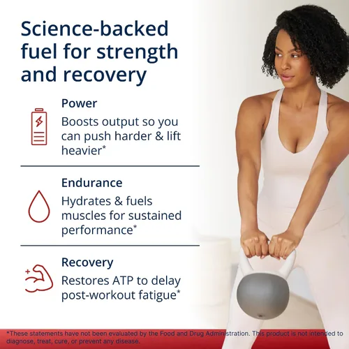 Miniatura 2 de Metagenics Creatine UP - Suplemento de creatina para mujeres y hombres con betaína y taurina - Apoya el crecimiento muscular, la fuerza