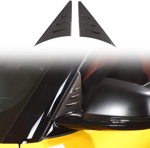 Compatible con Toyota Supra GR A90 A91 MK5 2019-2022 2023 2024 2025 ABS retrovisor lateral de alerón adhesivo, canaliza el aire del automóvil,