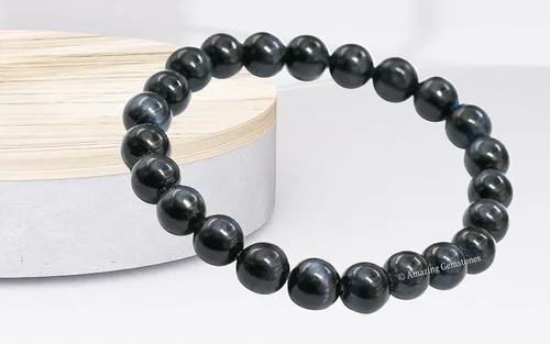 Miniatura 483 de Amazing Gemstone Pulsera de cristal para mujeres y hombres, pulsera de cristal curativo de protección, pulsera elástica con cuentas de piedras