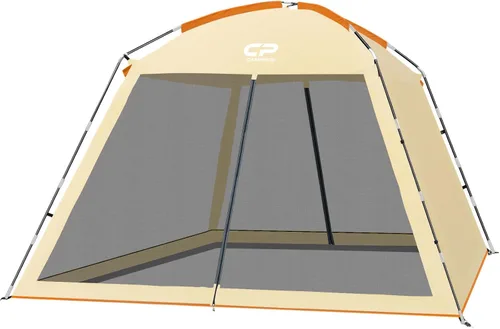 Miniatura 14 de CAMPROS CP Tienda de campaña de casa con pantalla de 10 x 10 pies, toldo con malla de pantalla de malla para patios, actividades de camping al aire