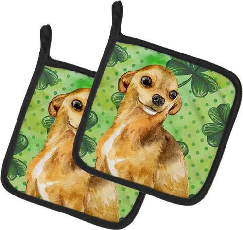 Miniatura 49 de Caroline's Treasures BB9655PTHD - Juego de soportes para ollas de cocina resistentes al calor, almohadillas calientes para horno, 7 1/2 x 7 1/2