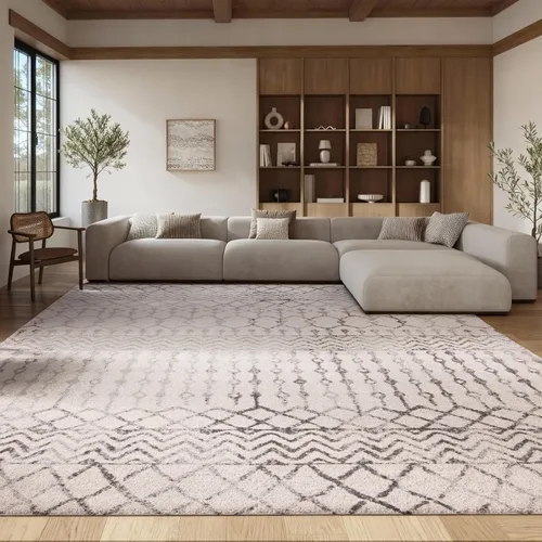 SAFAVIEH - Alfombra de la colección Tulum, modelo TUL270A, diseño marroquí bohemio desgastado, no suelta pelusa y fácil de limpiar, ideal para sala