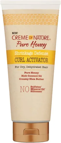Miniatura 3 de Creme of Nature Knot Away - Desenredante sin enjuague de 8 onzas y activador de rizos, paquete de miel pura de 10.5 onzas