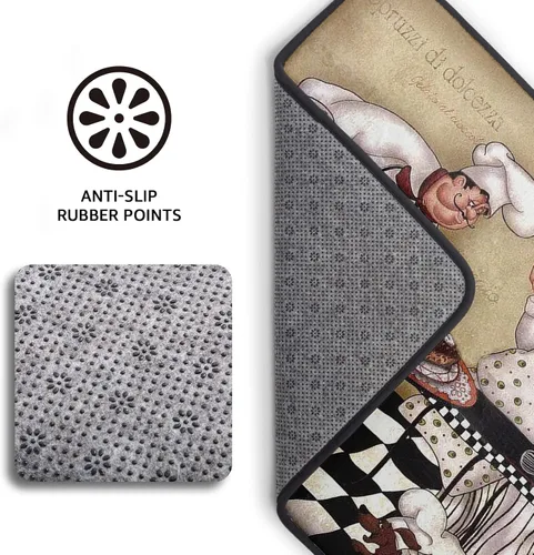 Miniatura 4 de Tapetes y alfombras antideslizantes para cocina, antideslizantes, antifatiga, lavables, para el piso de la cocina en la parte delantera
