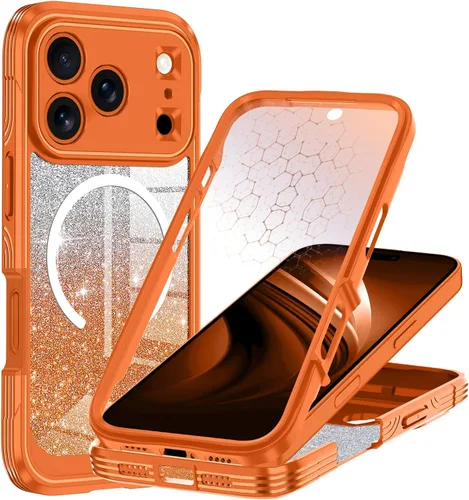 Miniatura 35 de Hekodonk Funda para iPhone 15 Pro Max, compatible con Magsafe [protector de pantalla de vidrio templado integrado y protección de lente de cámara]
