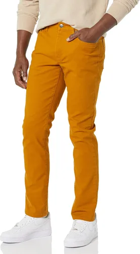 Miniatura 8 de Amazon Essentials - Pantalones ajustados para hombre, diseño de sarga elástica con 5 bolsillos
