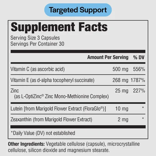 Miniatura 2 de PureFormulas Pure Eye Support Suplemento de luteína y zeaxantina - 90 cápsulas vegetarianas
