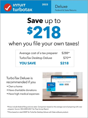 Miniatura 3 de [Old Version] TurboTax Deluxe 2023, Federal & State Tax Return [PC/Mac Download]