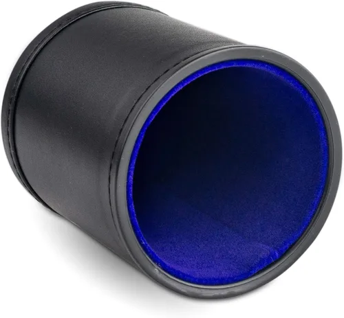 Miniatura 4 de Taza de dados de cuero para juegos de mesa, forro de fieltro naranja