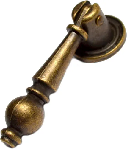 4 tiradores decorativos de bronce para cajones, manijas de puerta de cobre vintage, pomos retro antiguos con tornillo para muebles, armarios,