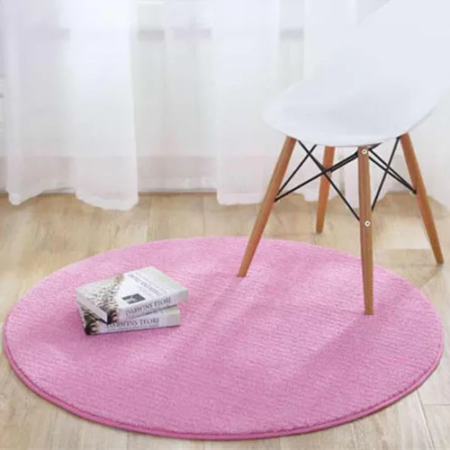 Miniatura 8 de Reyox Tapete de felpa suave para silla de oficina, tapete redondo antideslizante para oficina y hogar, alfombra absorbente para guardería