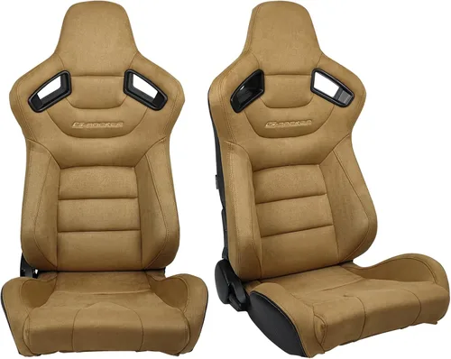 Miniatura 29 de FREEMOTOR802 Asientos universales para vehículos de carreras, asientos deportivos reclinables con deslizadores de doble bloqueo ajustables, 1 par