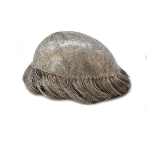 Miniatura 36 de Toupee Hair Piece For Men 100% Real Human Hair System Natural Looking Hairpieces For Men Hair Units Protesis Capilar Para Hombre 8''X10'' #610#6
