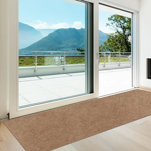Heyroll Alfombra de pasillo con respaldo, antideslizante, impermeable, tamaño personalizado, lavable, para exteriores, interior, alfombra para piso,