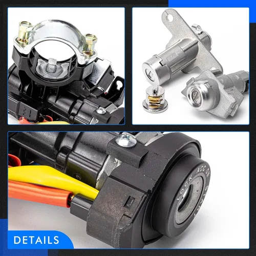Miniatura 8 de 81905-C2510 Conjunto de interruptor de bloqueo de encendido con cerradura de 2 puertas y cerradura de guantera y llaves para Hyundai Sonata