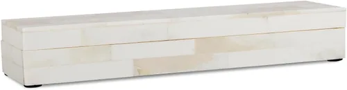 Miniatura 19 de Handicrafts Home Caja de almacenamiento decorativa con tapa – 10 x 4.5 x 2.5 pulgadas Organizador de decoración moderna para el hogar, caja