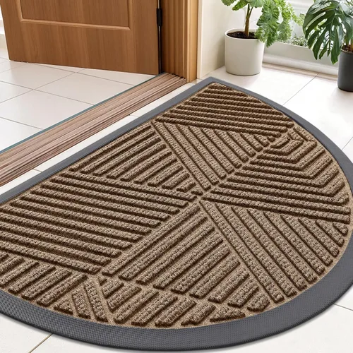Miniatura 89 de Smiry - Felpudo para puerta principal y entrada interior y exterior, resistente, de caucho natural, atrapa la suciedad y la humedad delgado, diseño