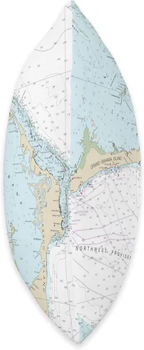 Miniatura 2 de 15 Degrees East Nautical Chart-Abaco Islands, Bahamas, Caribe, 16 x 16, multicolor