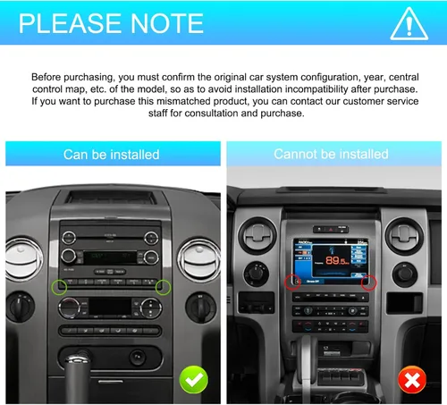Miniatura 2 de 4G+64G para Ford F150/F250/F350 2004-2014 Radio de coche con Carplay inalámbrico/Android Auto, 7 pulgadas Android 15 pantalla táctil estéreo