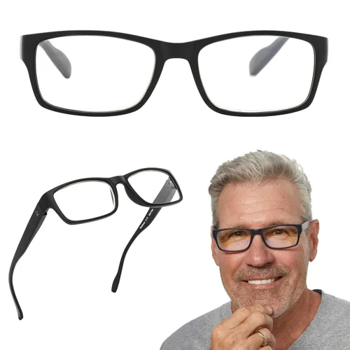 Readerest Gafas de Lectura con Filtro de Luz Azul - Gafas Ligeras para Computadora con Bisagras de Resorte - Protección UV, Antirreflejos y Contra