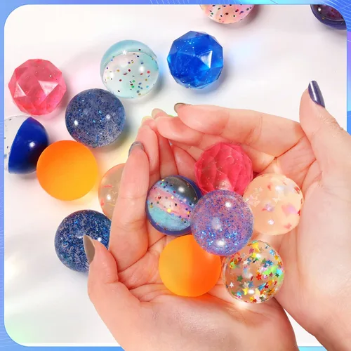 Miniatura 4 de Ayfjovs 20 bolas hinchables de 5 estilos, bolas de goma de 1.260 in, pequeñas bolas inflables para recuerdos de fiesta de niños, premios, bolsas