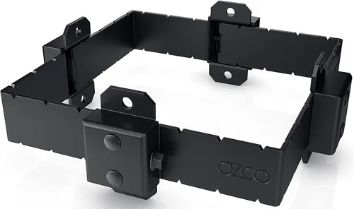 Miniatura 4 de OZCO Banda de poste de madera de hierro de 4 x 4 pulgadas Banda decorativa para pérgolas, cubiertas, cercas y estructuras de madera al aire libre