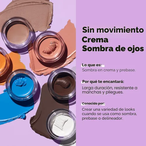 Miniatura 4 de e.l.f. Sombra de ojos en crema No Budge, sombra de ojos 3 en 1, prebase y delineador con color resistente a pliegues y poder de permanencia, vegano