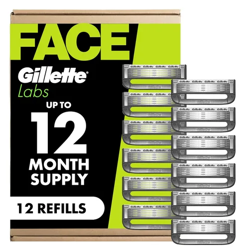 Gillette Labs - Recambios de cuchilla de afeitar para hombres, 12 unidades