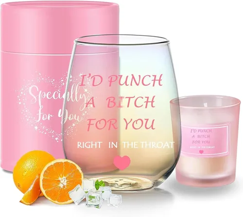 Miniatura 11 de Yalucky Regalos de amistad para mujeres, copas de vino, regalos de cumpleaños personalizados para amigos, hombres, regalos especiales para amigos